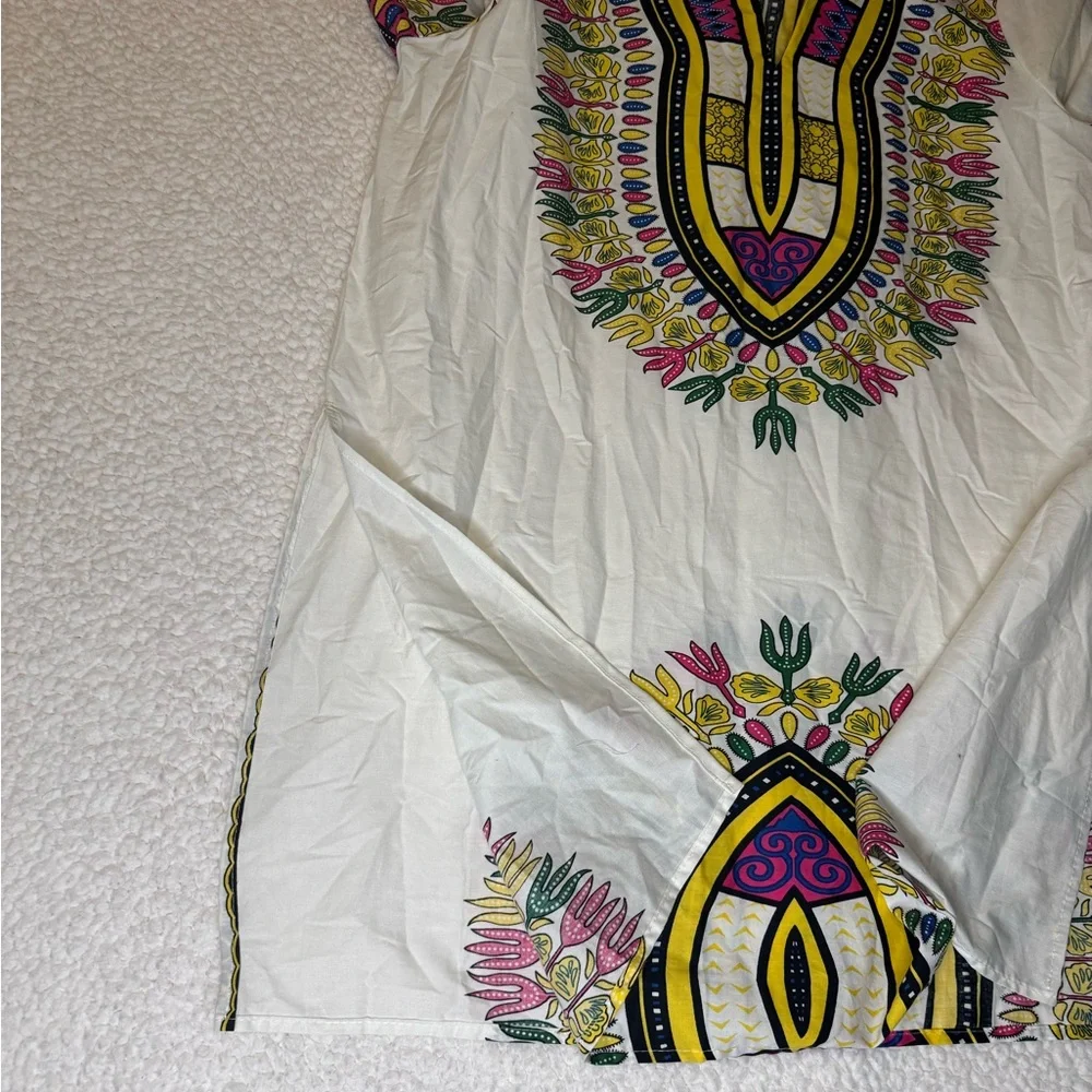 NWT Ashley Stewart Vibrant Multicolor Dashiki Top